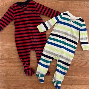 2 Gap footy pajamas/ sleepers